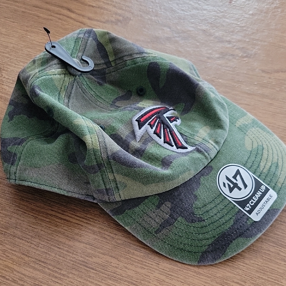 47 Brand Green Camo Kids Hat with Embroidered Logo
